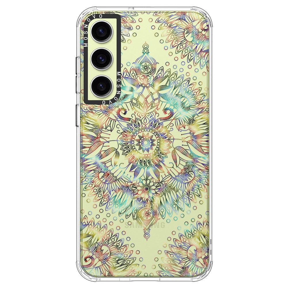 Rainbow Mandala Phone Case - Samsung Galaxy S23 Case - MOSNOVO