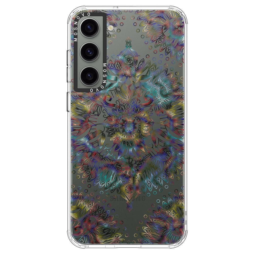 Rainbow Mandala Phone Case - Samsung Galaxy S23 Case - MOSNOVO