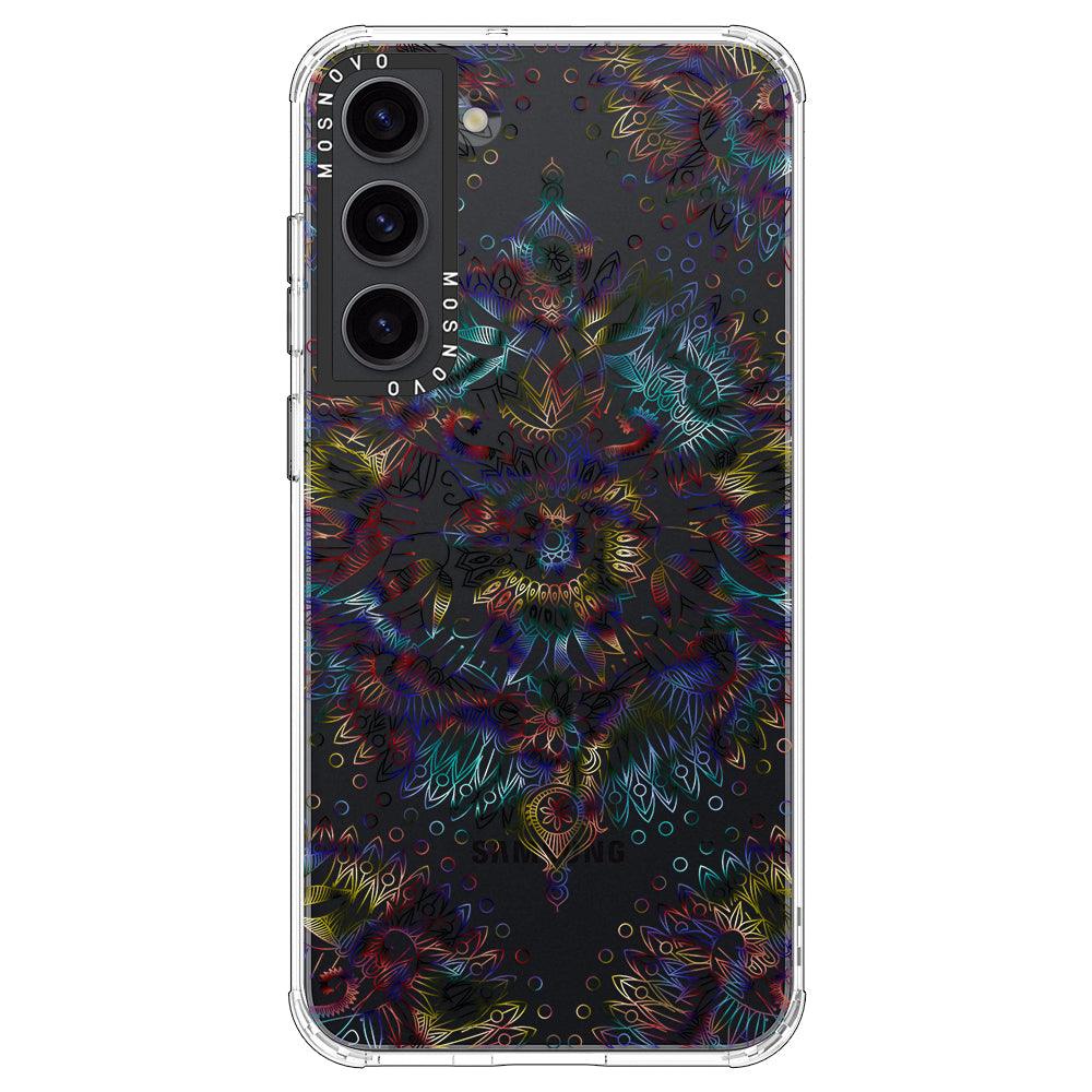 Rainbow Mandala Phone Case - Samsung Galaxy S23 Case - MOSNOVO