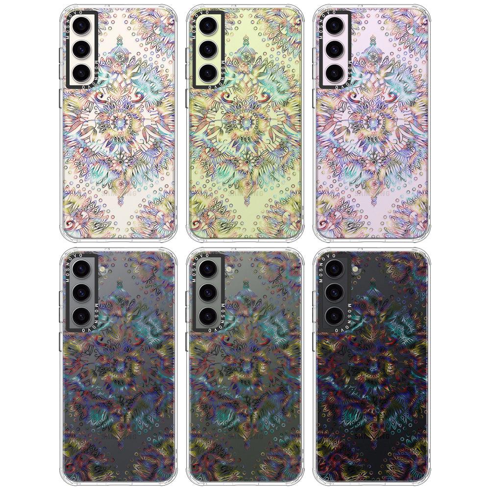 Rainbow Mandala Phone Case - Samsung Galaxy S23 Case - MOSNOVO