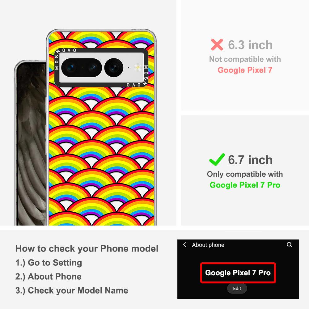 Rainbow Phone Case - Google Pixel 7 Pro Case - MOSNOVO