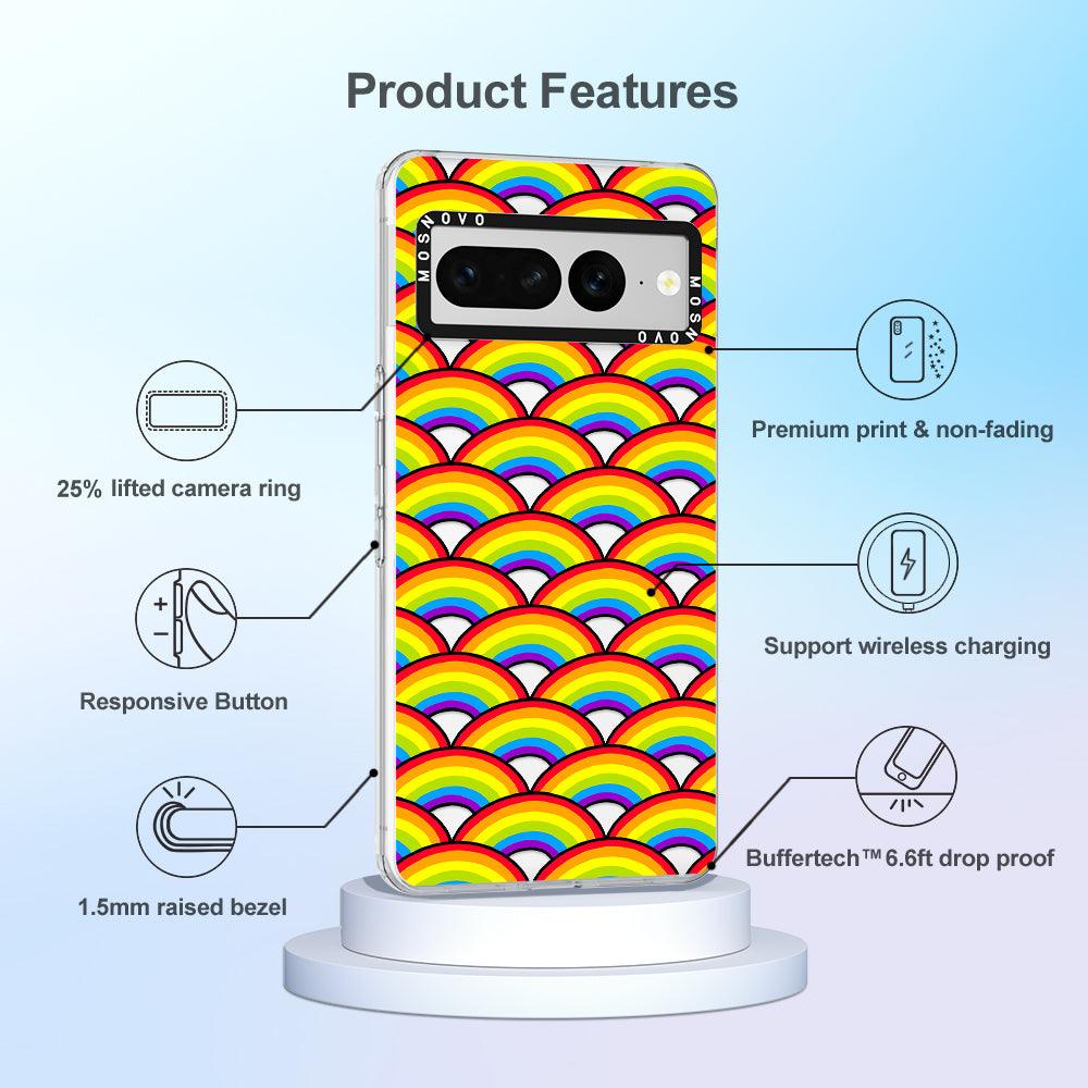 Rainbow Phone Case - Google Pixel 7 Pro Case - MOSNOVO