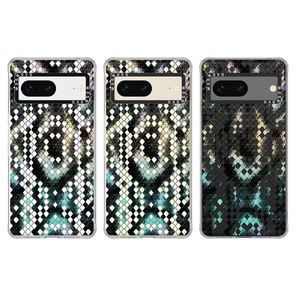 Rainbow Snake Print Phone Case - Google Pixel 7 Case - MOSNOVO