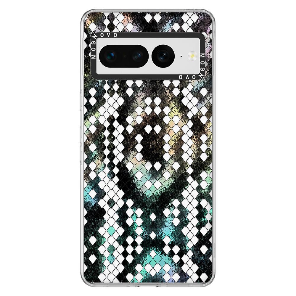 Rainbow Snake Print Phone Case - Google Pixel 7 Pro Case - MOSNOVO