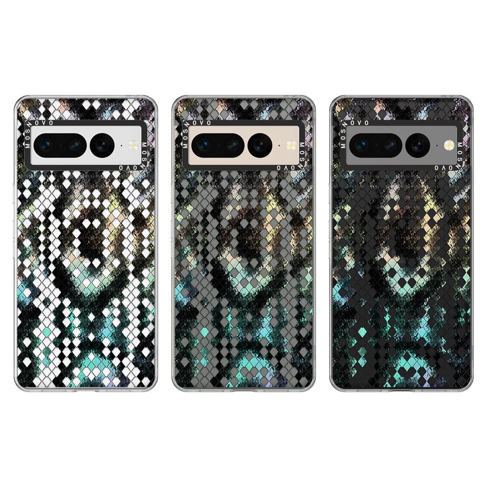 Rainbow Snake Print Phone Case - Google Pixel 7 Pro Case - MOSNOVO