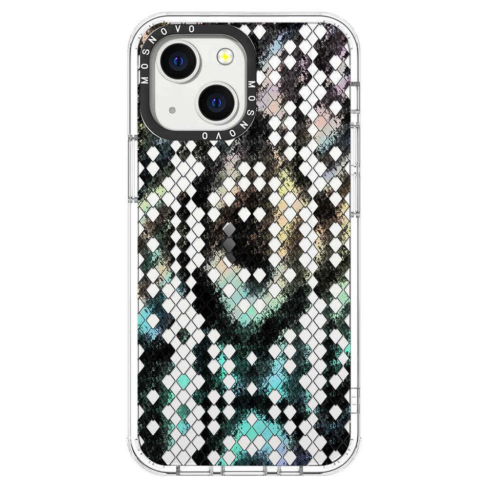 Rainbow Snake Print Phone Case - iPhone 13 Mini Case - MOSNOVO