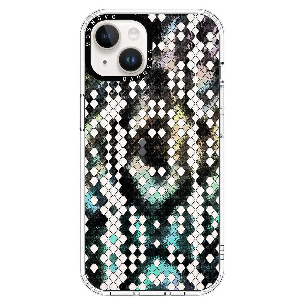 Rainbow Snake Print Phone Case - iPhone 14 Plus Case - MOSNOVO