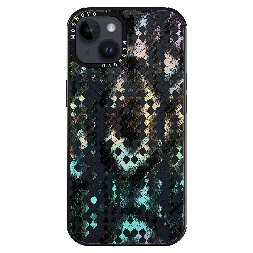 Rainbow Snake Print Phone Case - iPhone 14 Plus Case - MOSNOVO