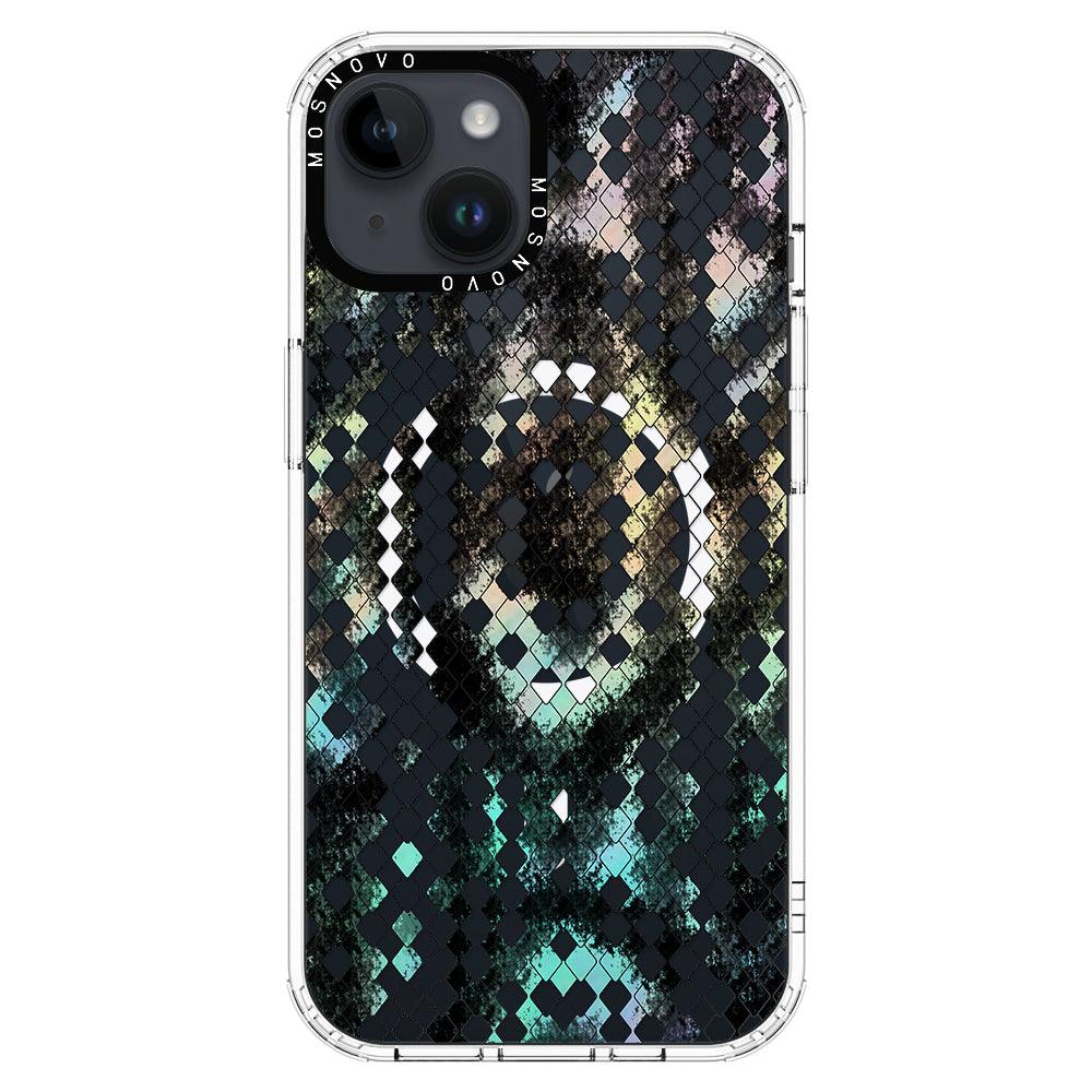 Rainbow Snake Print Phone Case - iPhone 14 Plus Case - MOSNOVO