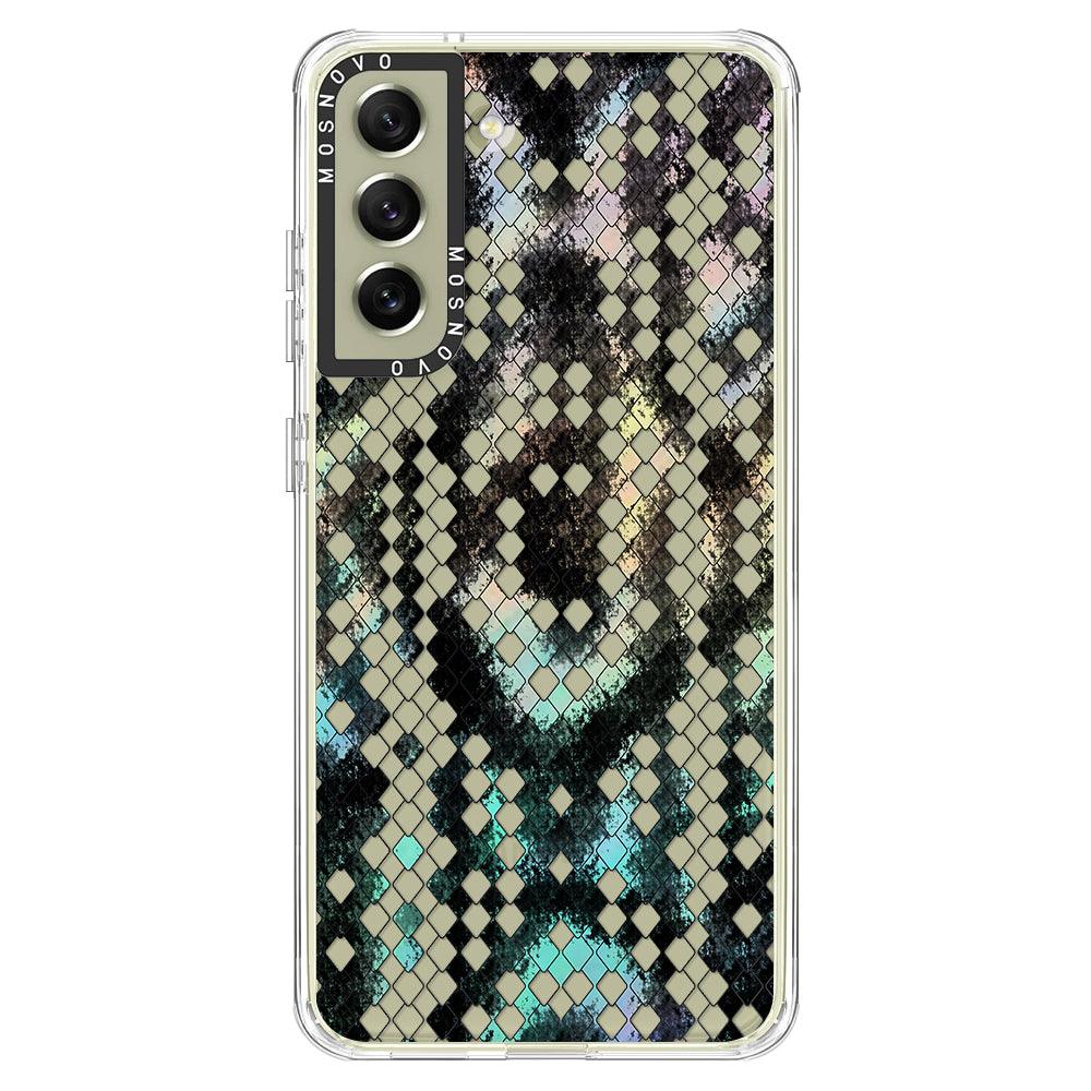 Rainbow Snake Print Phone Case - Samsung Galaxy S21 FE Case - MOSNOVO