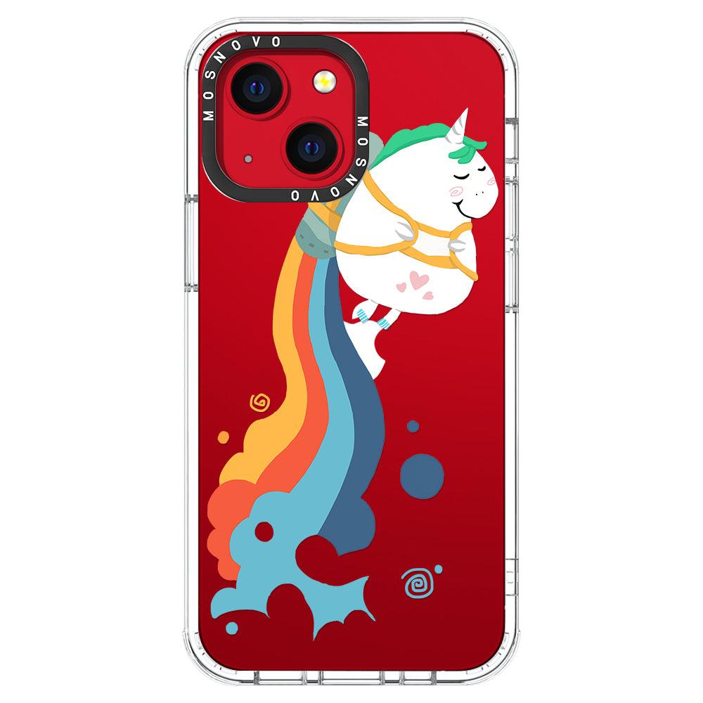 Cute Rainbow Unicorn Phone Case - iPhone 13 Mini Case - MOSNOVO