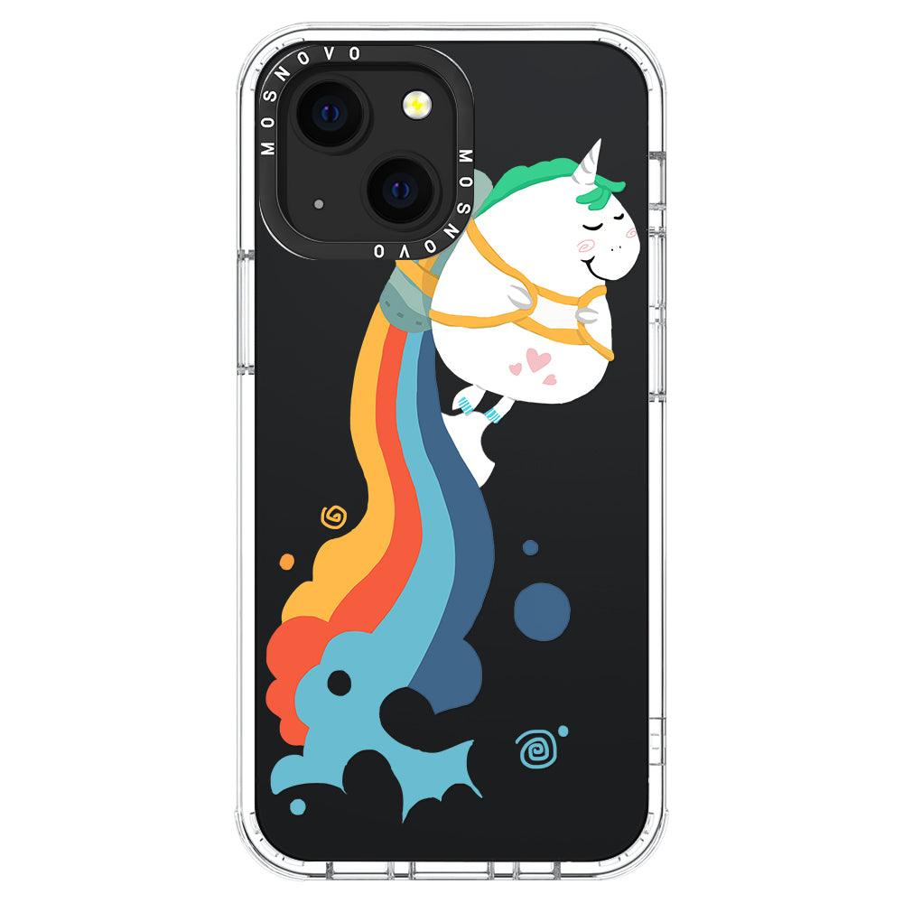 Cute Rainbow Unicorn Phone Case - iPhone 13 Mini Case - MOSNOVO