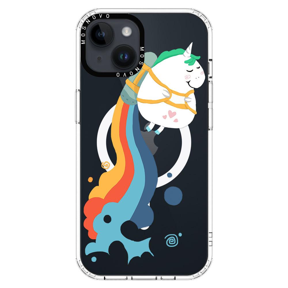 Cute Rainbow Unicorn Phone Case - iPhone 14 Case - MOSNOVO