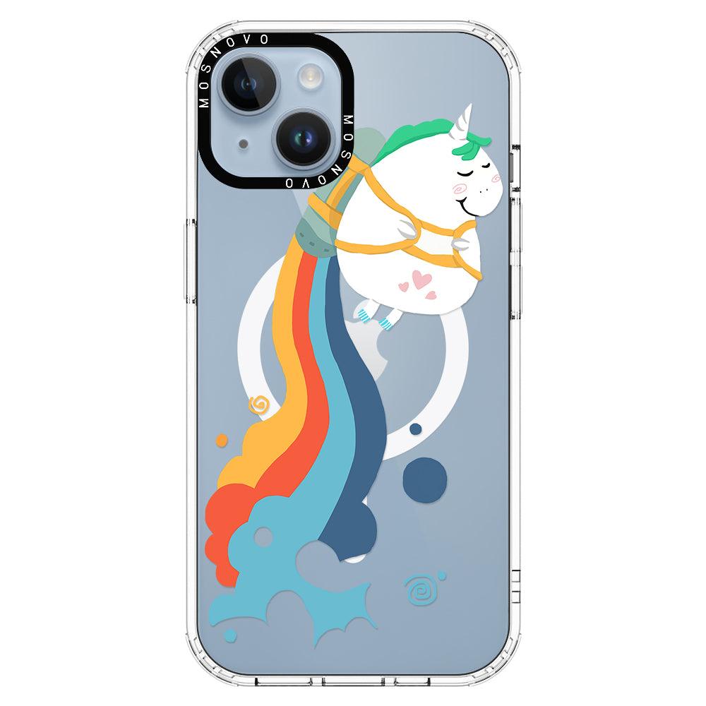 Cute Rainbow Unicorn Phone Case - iPhone 14 Case - MOSNOVO