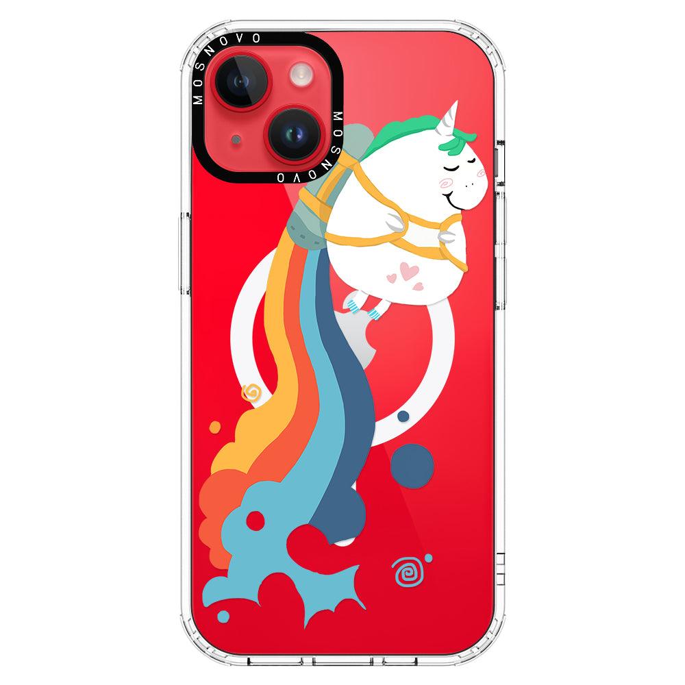 Cute Rainbow Unicorn Phone Case - iPhone 14 Case - MOSNOVO