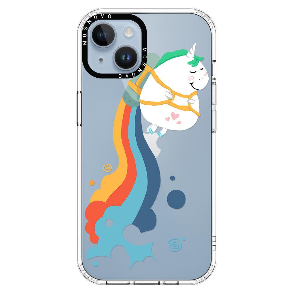 Cute Rainbow Unicorn Phone Case - iPhone 14 Case - MOSNOVO