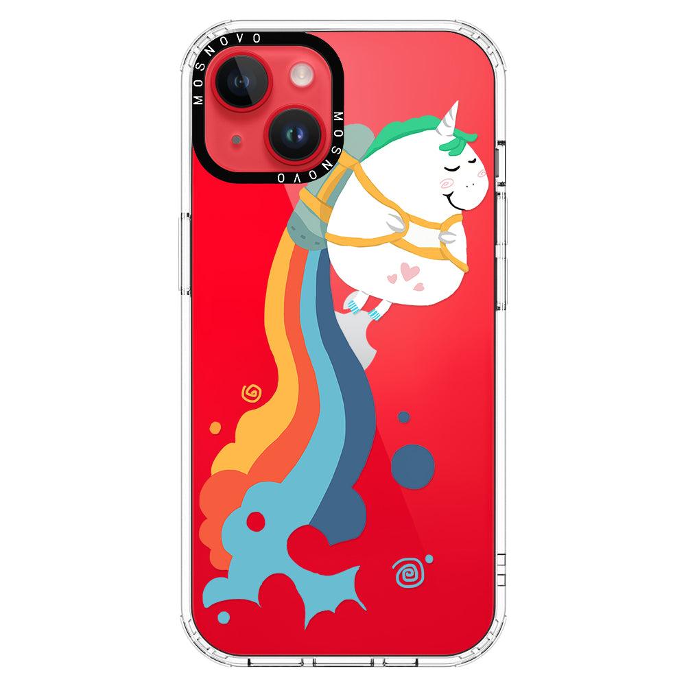 Cute Rainbow Unicorn Phone Case - iPhone 14 Case - MOSNOVO