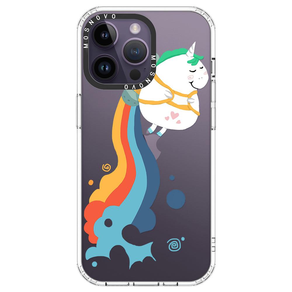 Cute Rainbow Unicorn Phone Case - iPhone 14 Pro Max Case - MOSNOVO