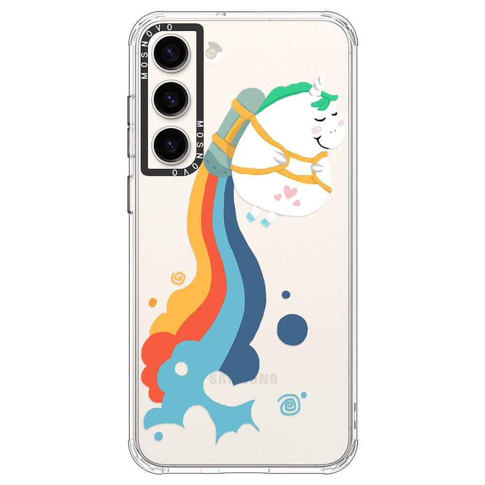 Rainbow Unicorn Phone Case - Samsung Galaxy S23 Plus Case - MOSNOVO