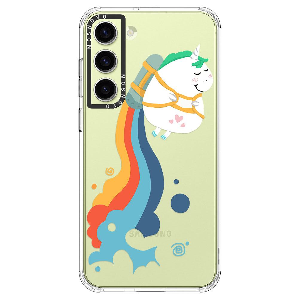 Rainbow Unicorn Phone Case - Samsung Galaxy S23 Plus Case - MOSNOVO