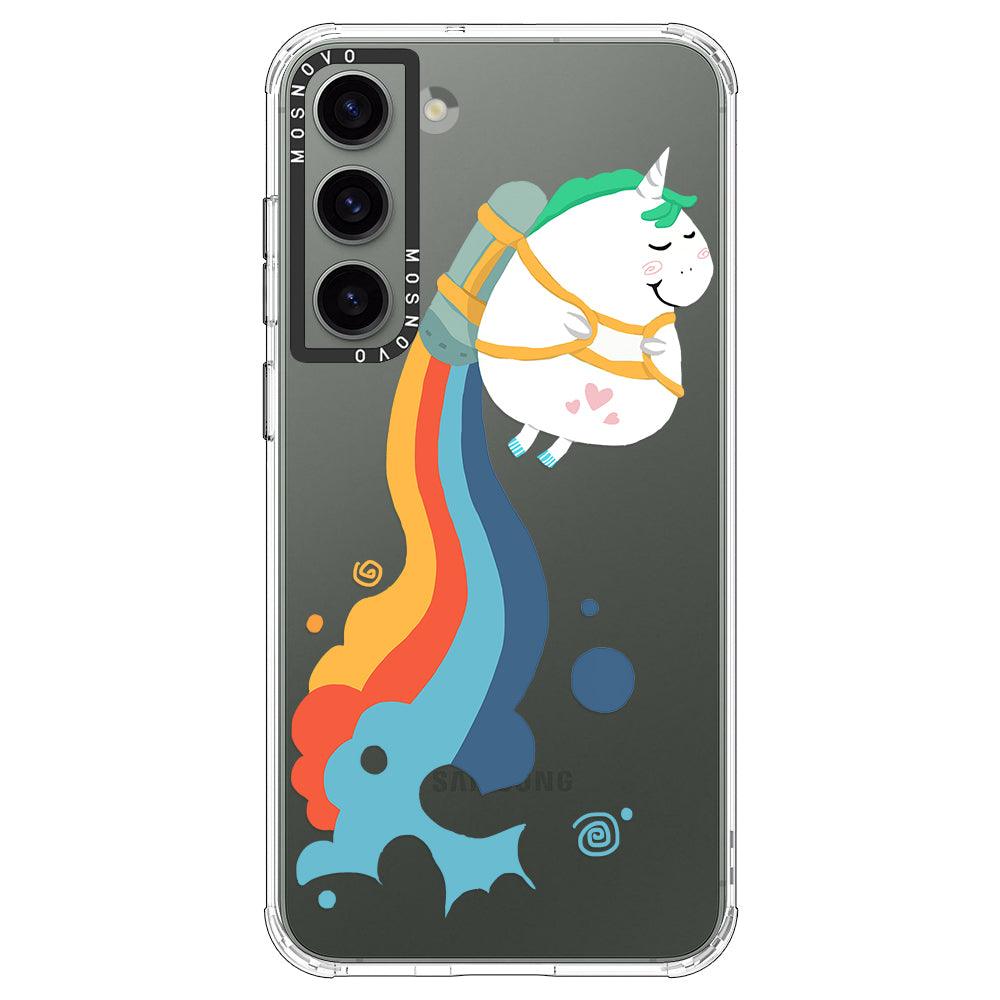 Rainbow Unicorn Phone Case - Samsung Galaxy S23 Plus Case - MOSNOVO