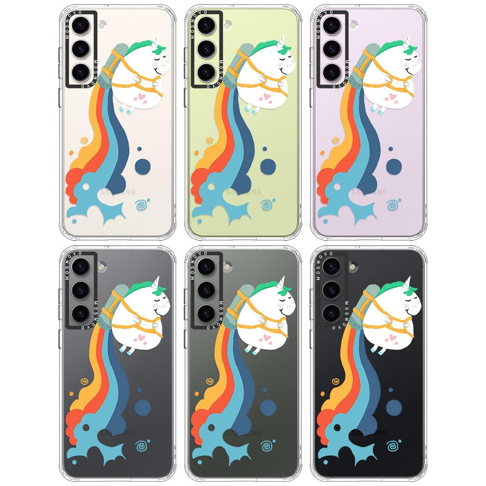 Rainbow Unicorn Phone Case - Samsung Galaxy S23 Plus Case - MOSNOVO