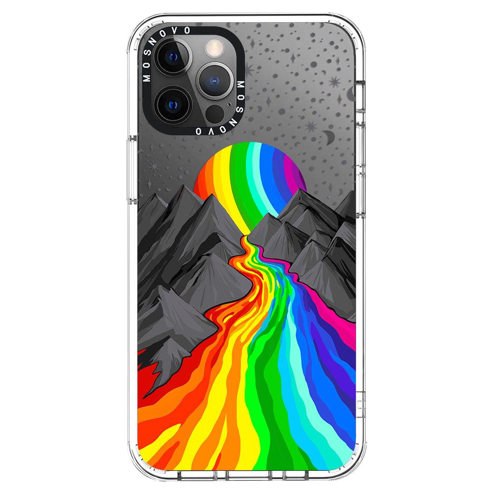 Rainbow Landscape Phone Case - iPhone 12 Pro Case - MOSNOVO