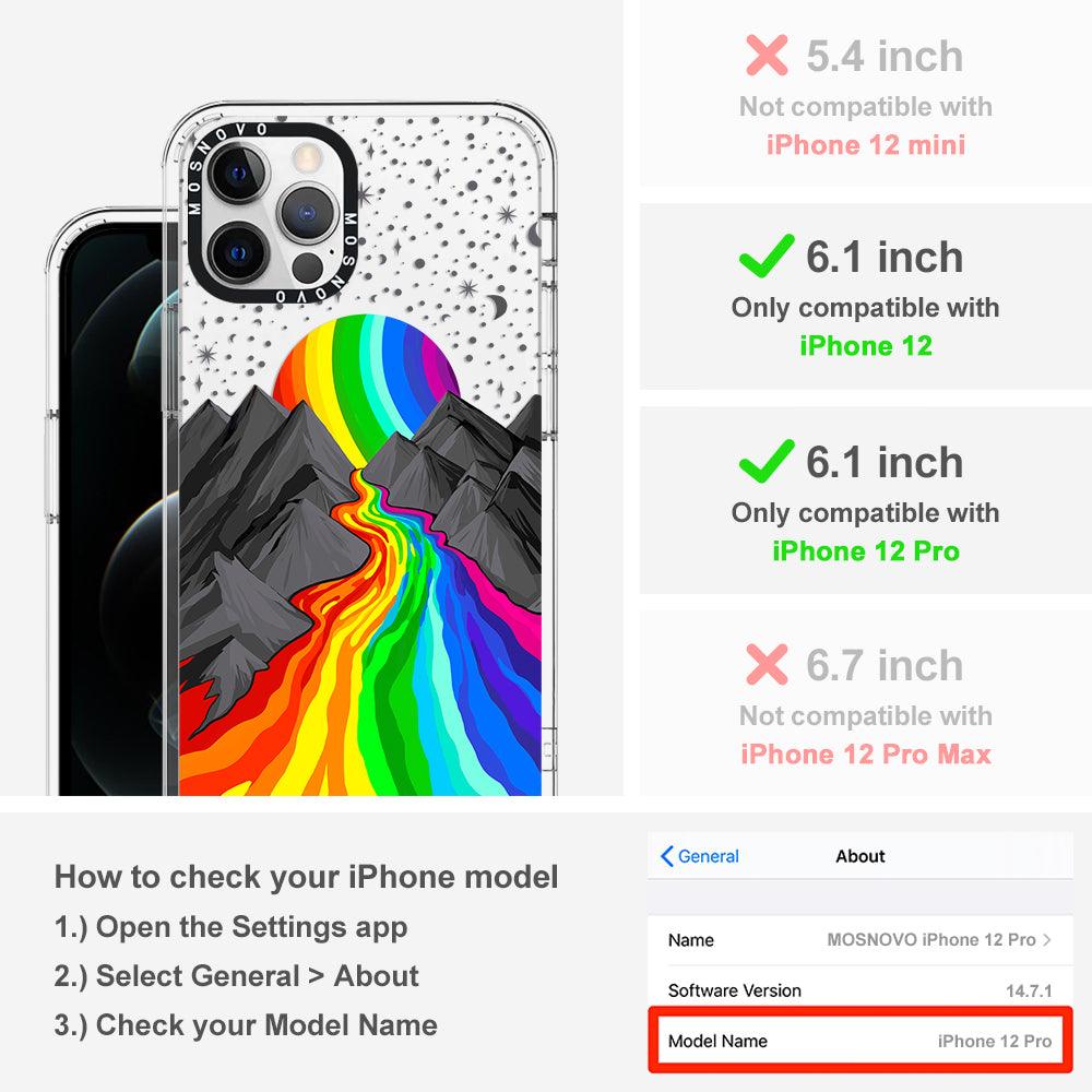 Rainbow Landscape Phone Case - iPhone 12 Pro Case - MOSNOVO