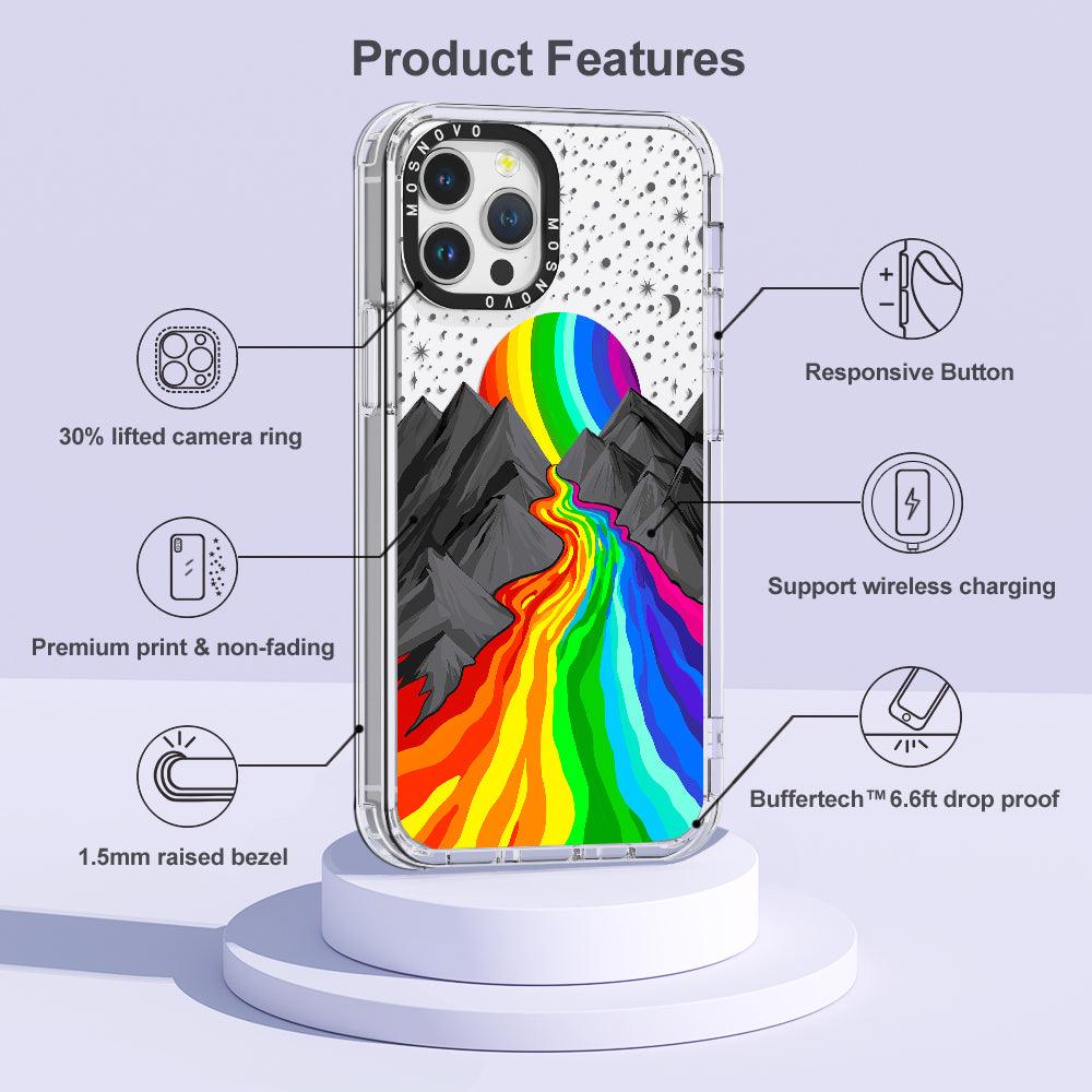 Rainbow Landscape Phone Case - iPhone 12 Pro Case - MOSNOVO