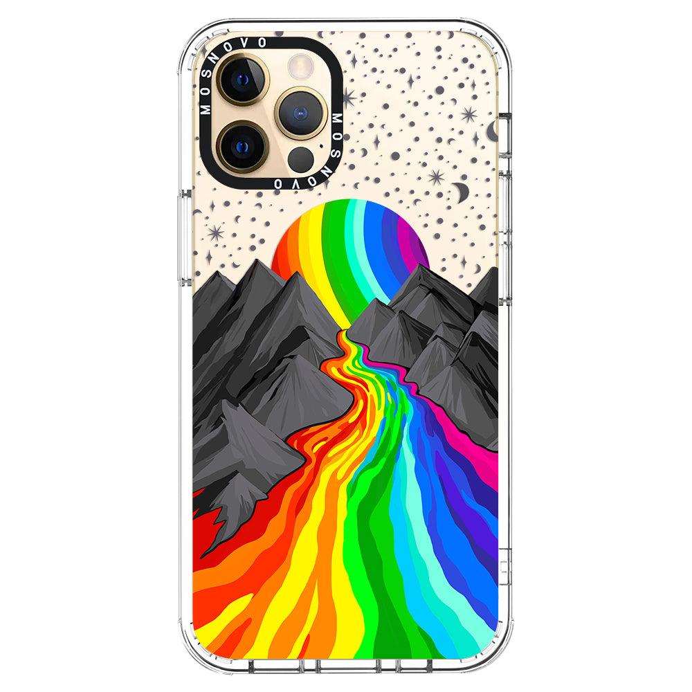 Rainbow Landscape Phone Case - iPhone 12 Pro Max Case - MOSNOVO