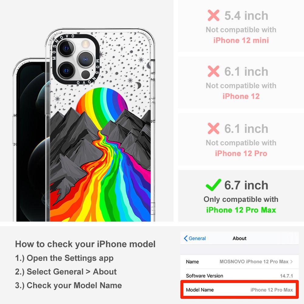Rainbow Landscape Phone Case - iPhone 12 Pro Max Case - MOSNOVO