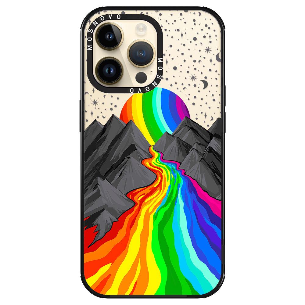 Rainbow Landscape Phone Case - iPhone 14 Pro Max Case - MOSNOVO