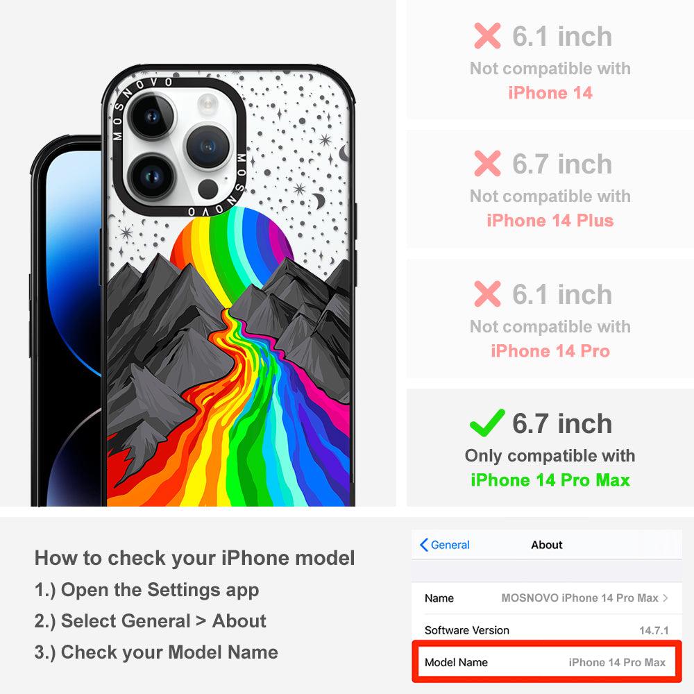 Rainbow Landscape Phone Case - iPhone 14 Pro Max Case - MOSNOVO