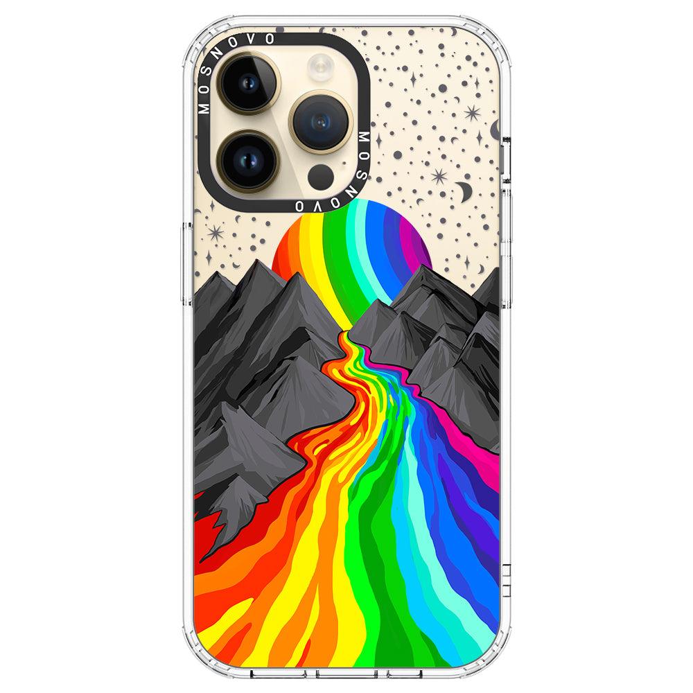 Rainbow Landscape Phone Case - iPhone 14 Pro Max Case - MOSNOVO