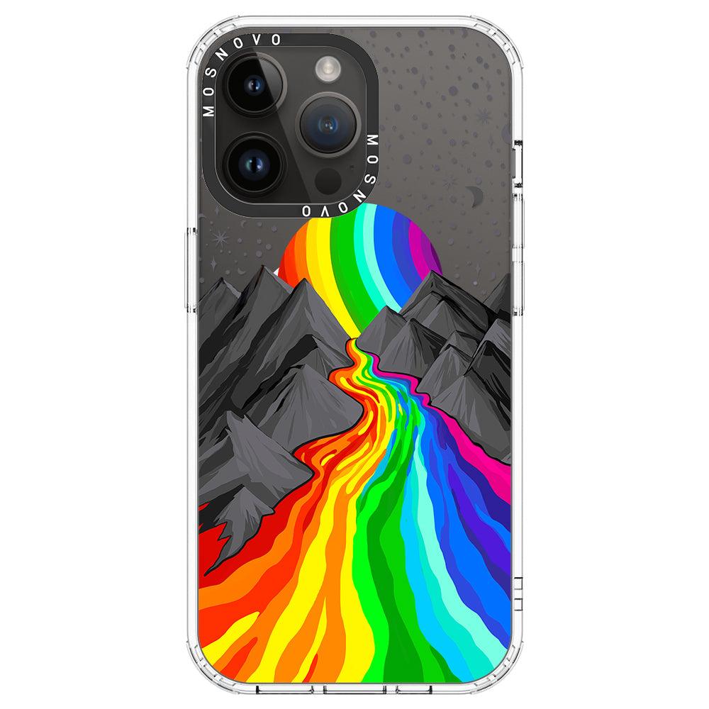 Rainbow Landscape Phone Case - iPhone 14 Pro Max Case - MOSNOVO