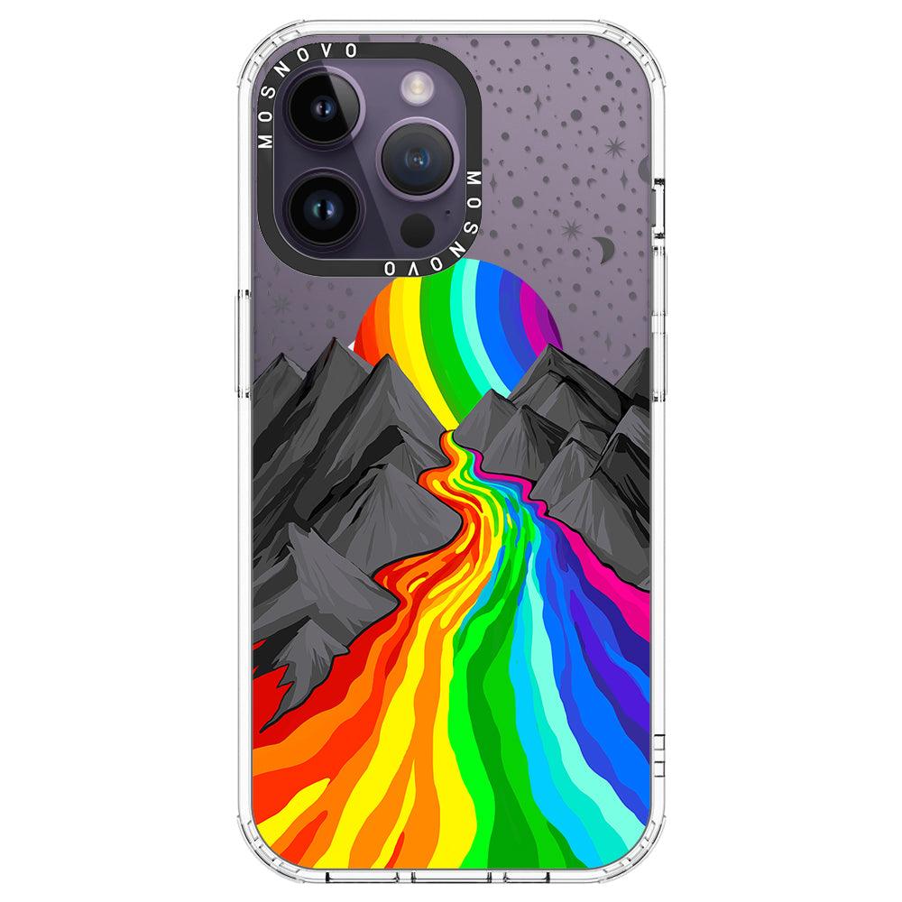 Rainbow Landscape Phone Case - iPhone 14 Pro Max Case - MOSNOVO