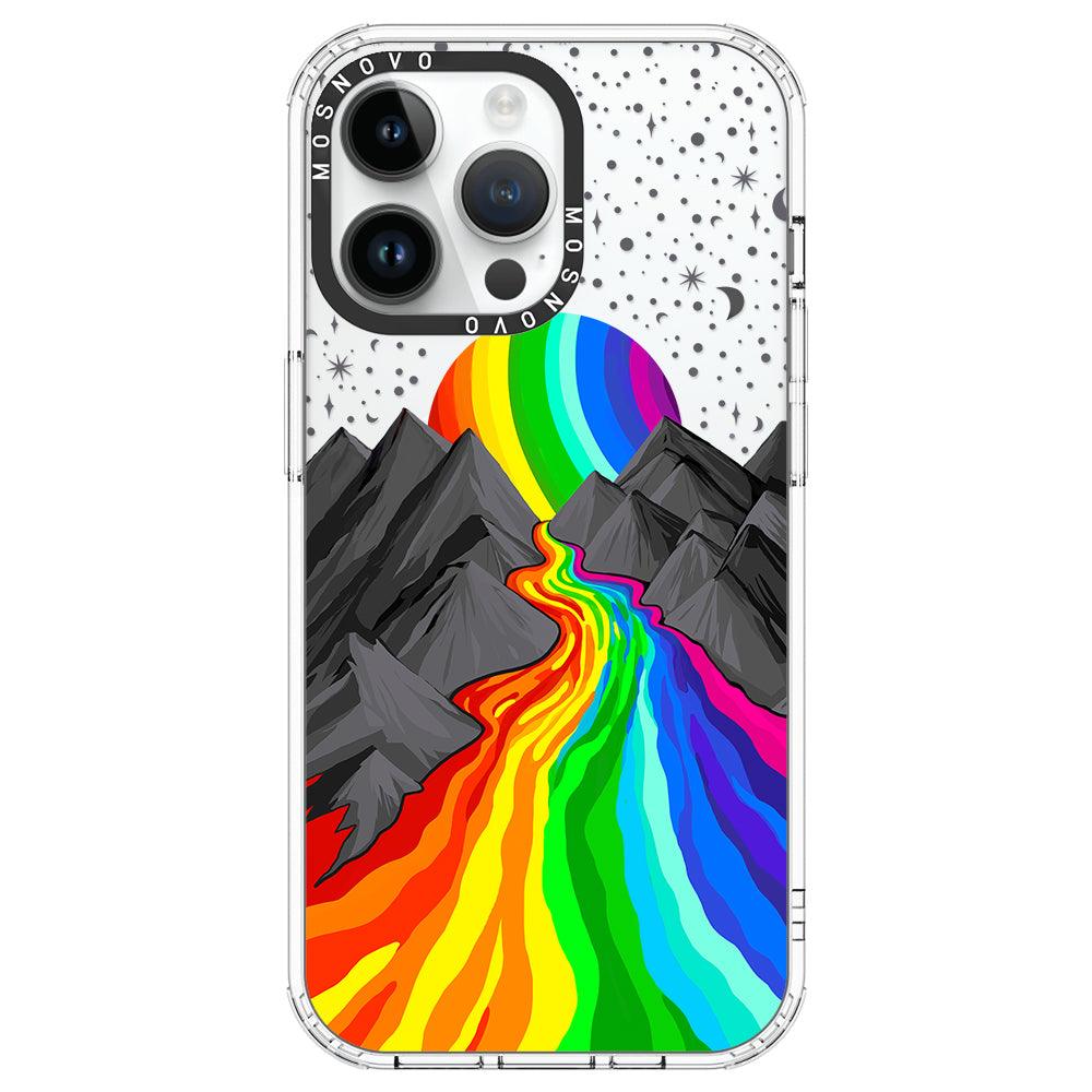 Rainbow Landscape Phone Case - iPhone 14 Pro Max Case - MOSNOVO