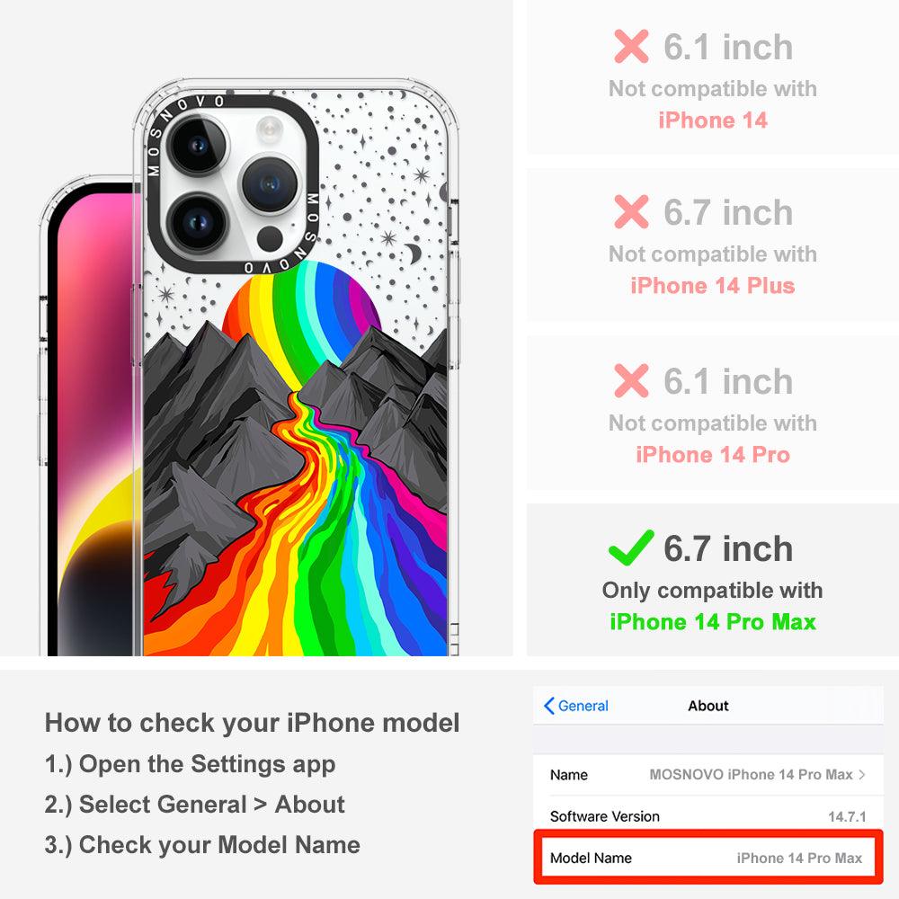 Rainbow Landscape Phone Case - iPhone 14 Pro Max Case - MOSNOVO
