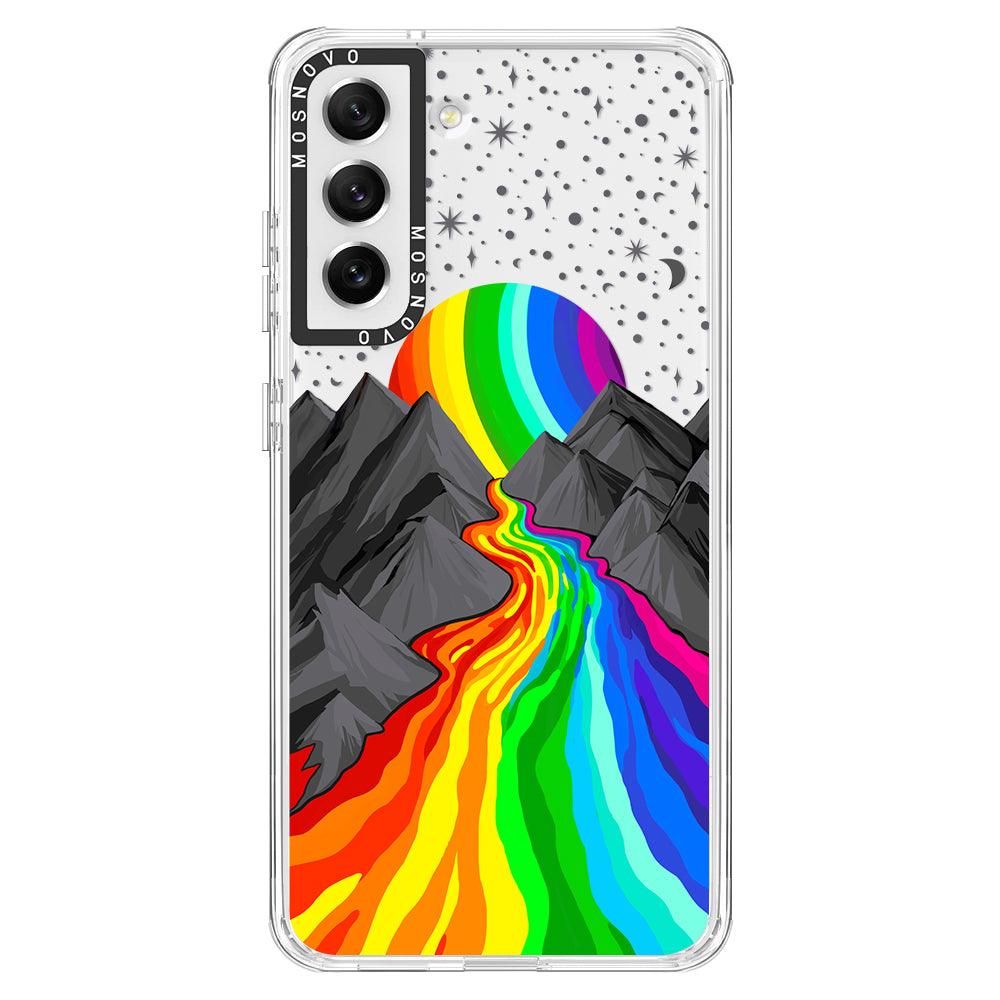 Rainbow Volcano Phone Case - Samsung Galaxy S21 FE Case - MOSNOVO