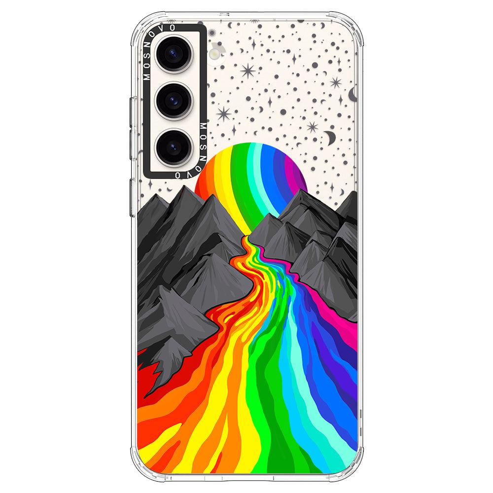 Rainbow Volcano Phone Case - Samsung Galaxy S23 Case - MOSNOVO