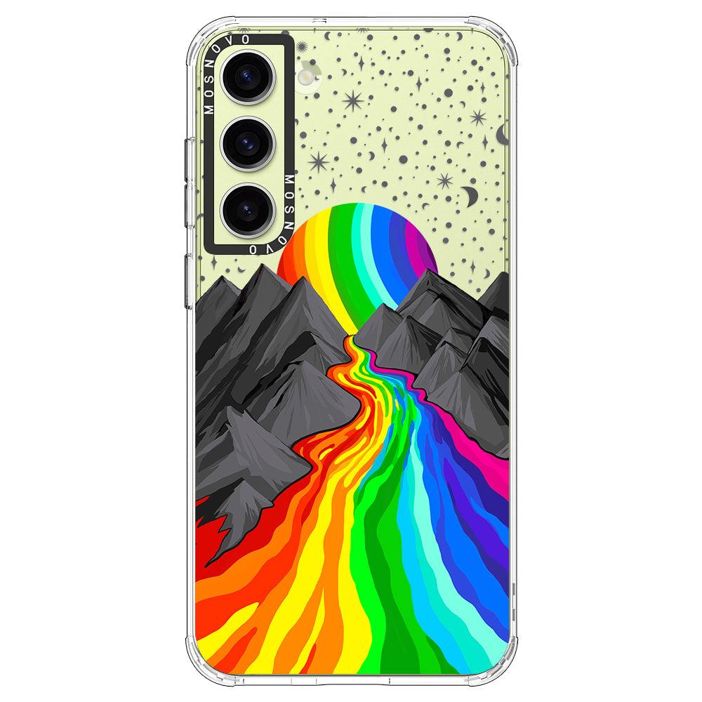 Rainbow Volcano Phone Case - Samsung Galaxy S23 Case - MOSNOVO