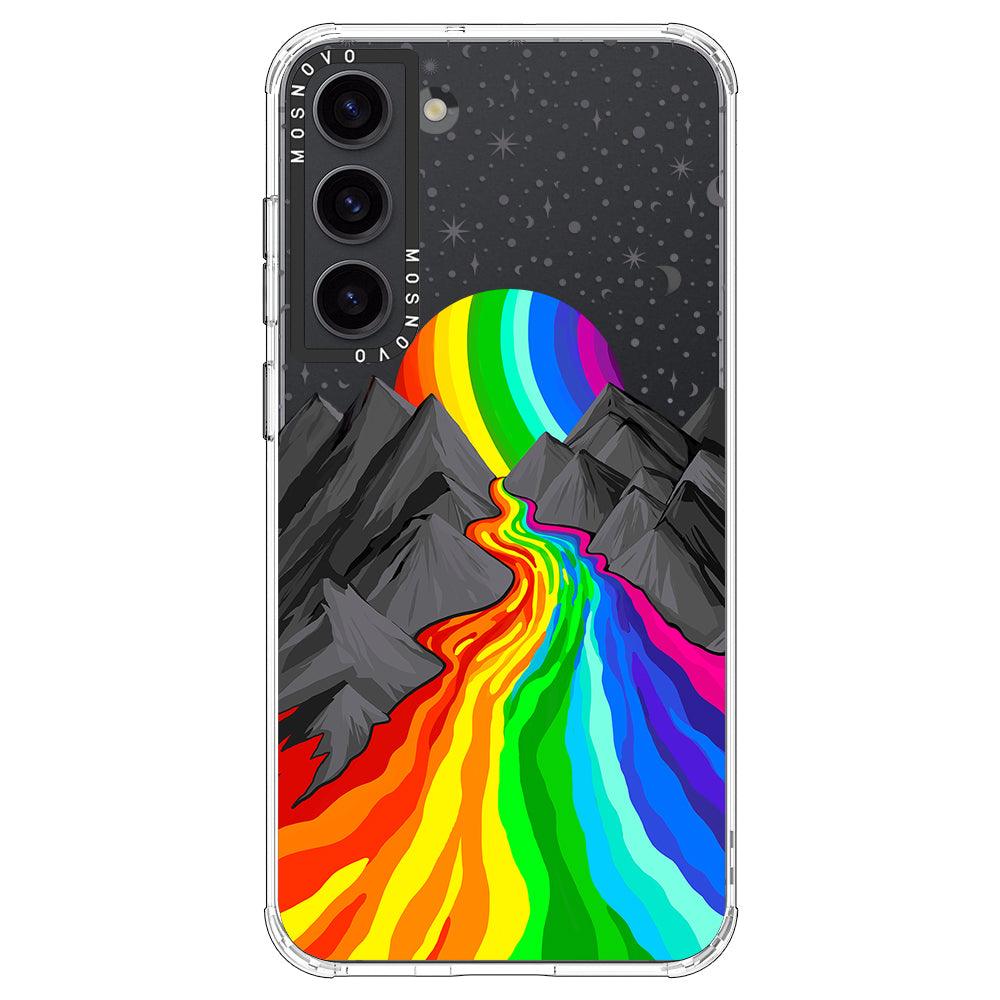 Rainbow Volcano Phone Case - Samsung Galaxy S23 Case - MOSNOVO