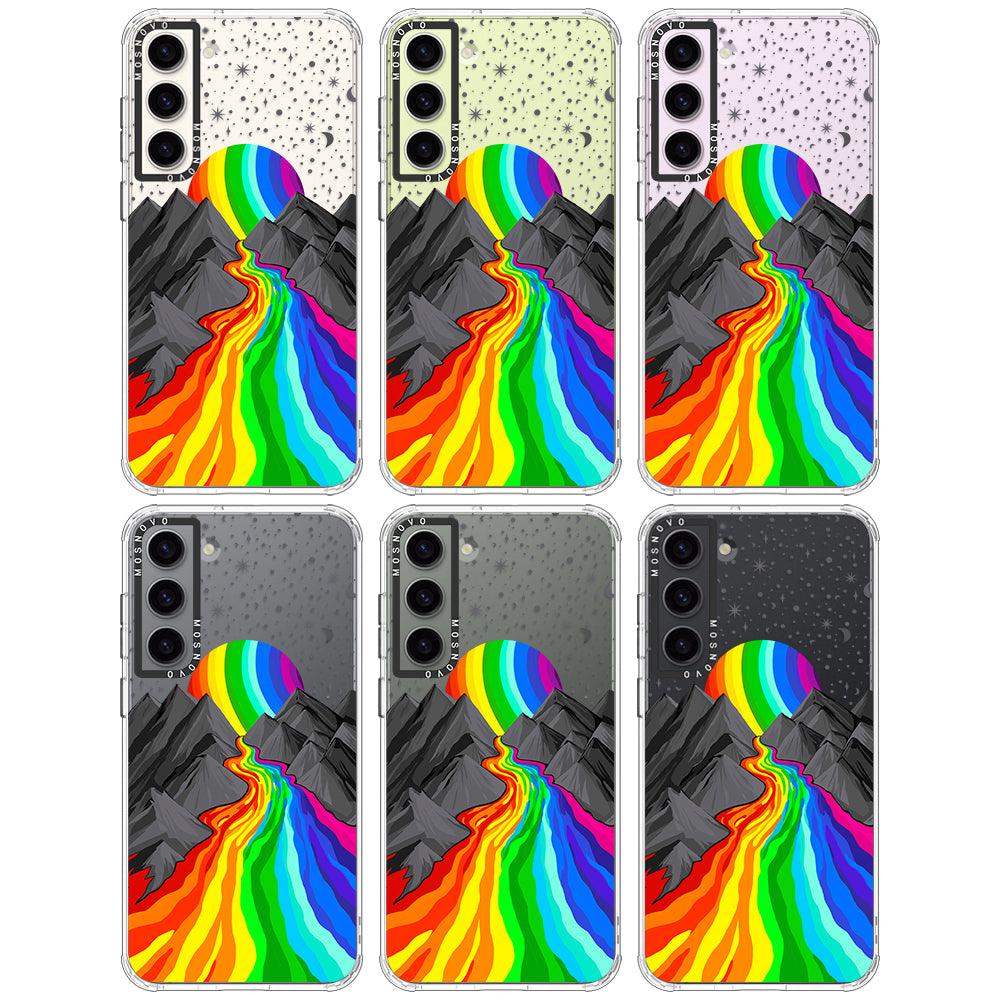 Rainbow Volcano Phone Case - Samsung Galaxy S23 Case - MOSNOVO