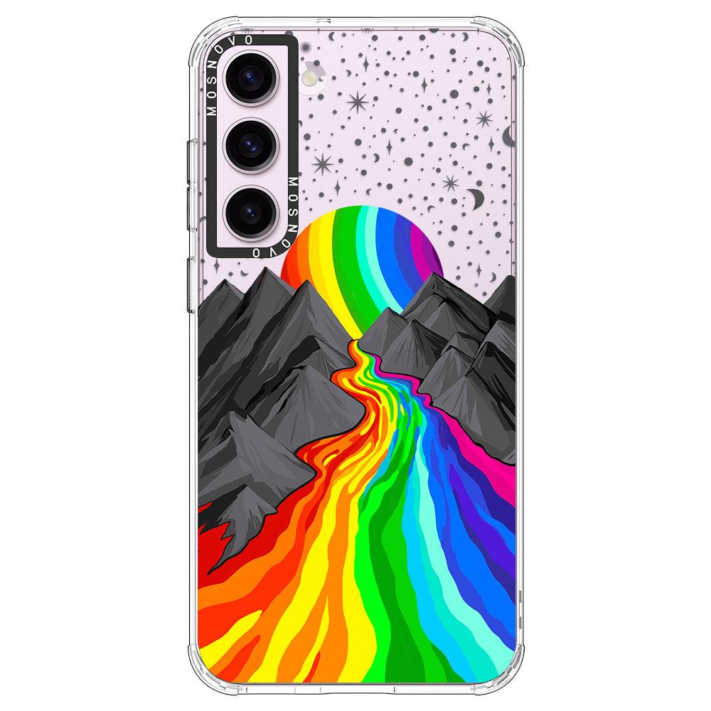 Rainbow Volcano Phone Case - Samsung Galaxy S23 Plus Case - MOSNOVO