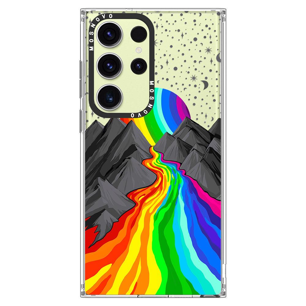 Rainbow Volcano Phone Case - Samsung Galaxy S23 Ultra Case - MOSNOVO