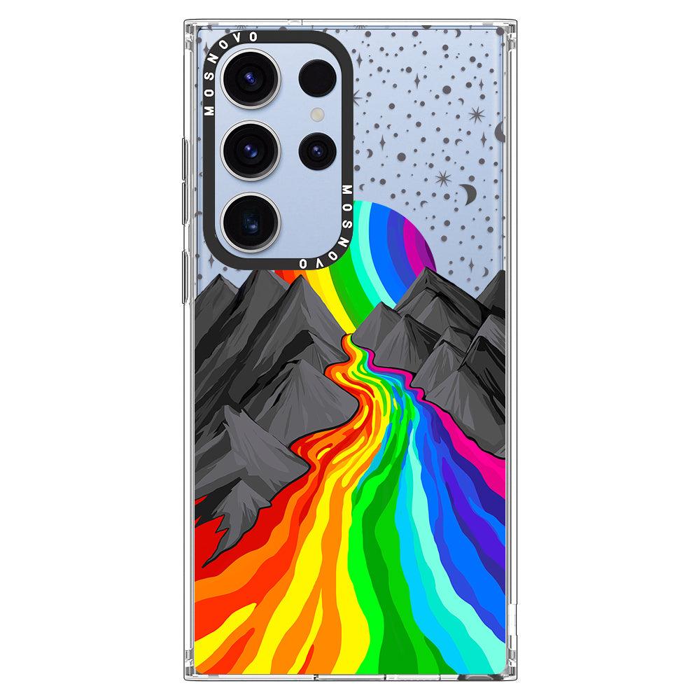 Rainbow Volcano Phone Case - Samsung Galaxy S23 Ultra Case - MOSNOVO