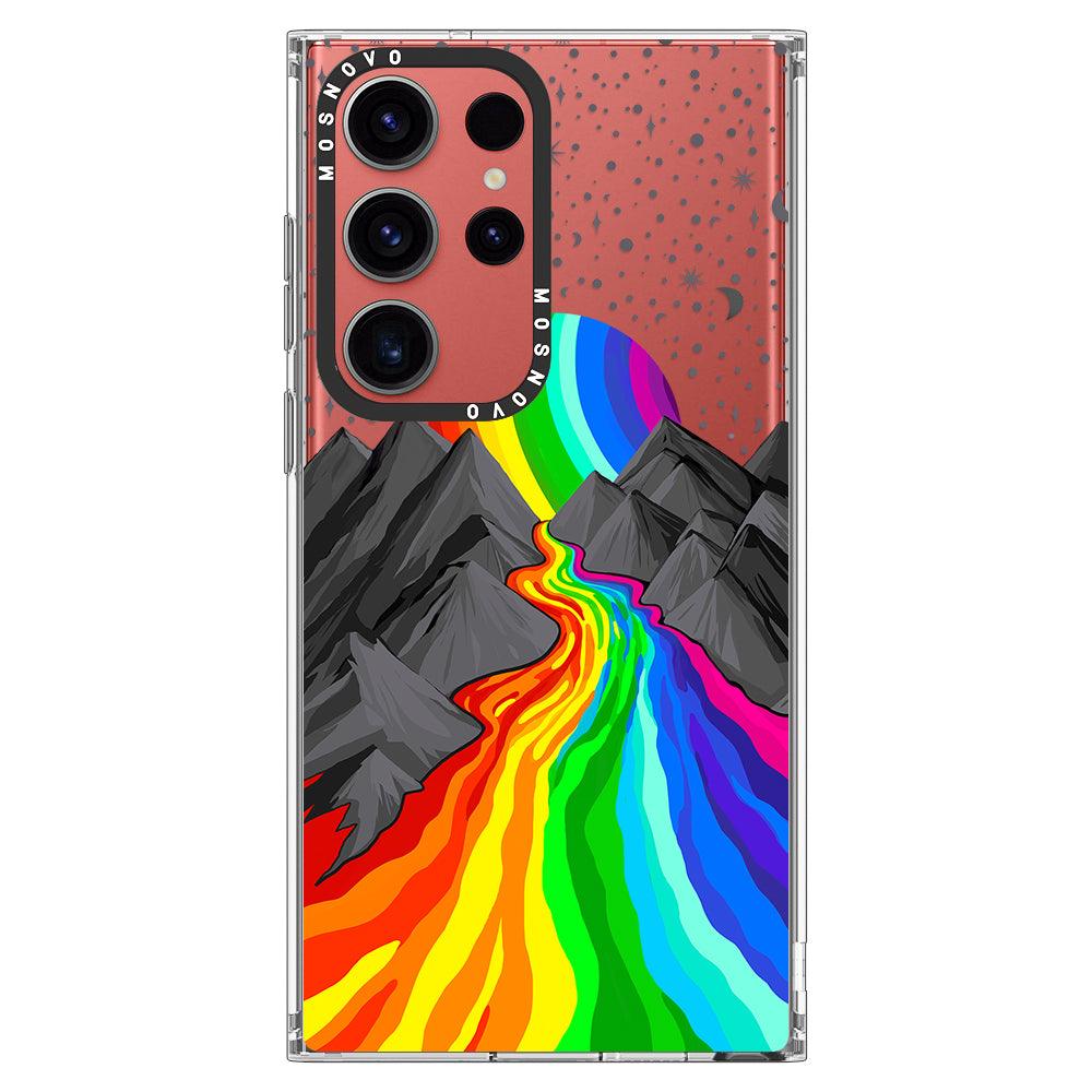 Rainbow Volcano Phone Case - Samsung Galaxy S23 Ultra Case - MOSNOVO