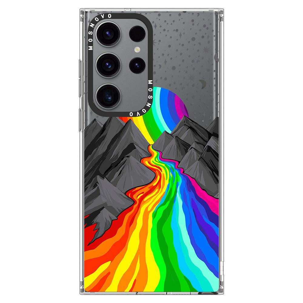 Rainbow Volcano Phone Case - Samsung Galaxy S23 Ultra Case - MOSNOVO