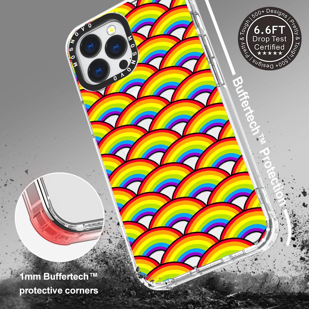 Rainbow Waves Phone Case - iPhone 13 Pro Max Case - MOSNOVO