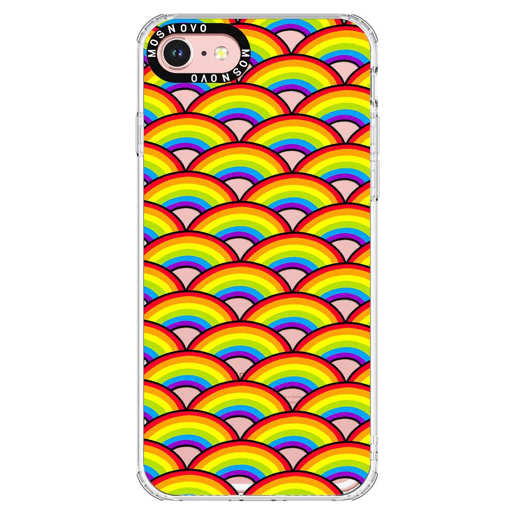 Rainbow Waves Phone Case - iPhone 8 Case - MOSNOVO